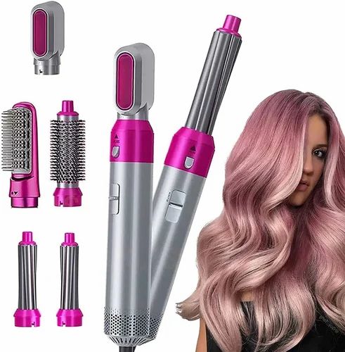 Muti-Functional 5 IN 1 Hair Styling Tool Detachable Hot Air Brush Hair Dryer with Comb