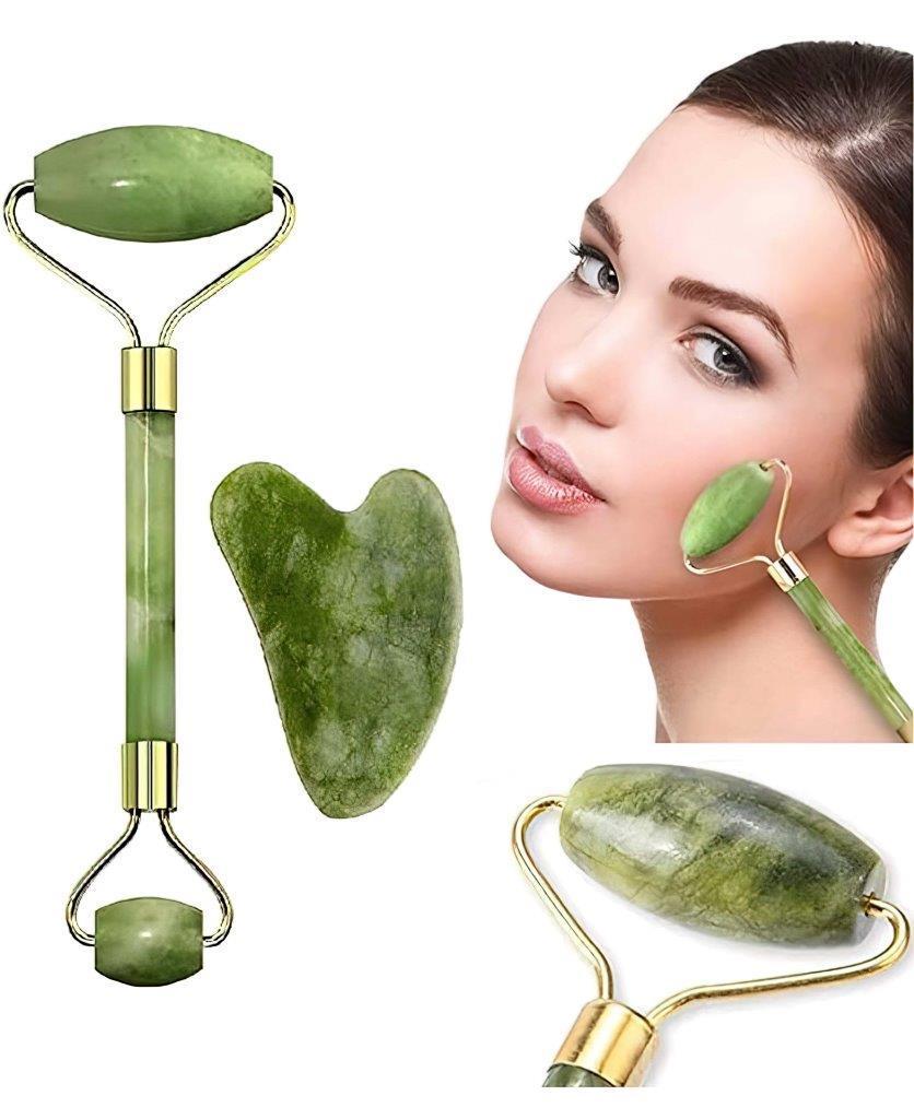 Natural Massage Jade Stone Face Roller
